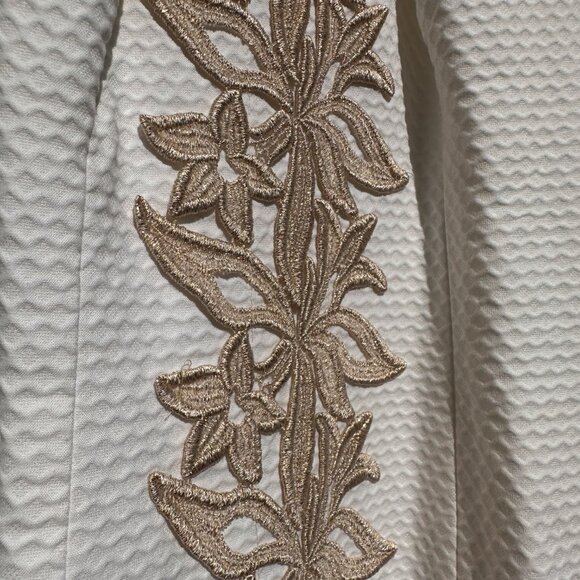 Lilly Pulitzer Parker Palm Shift Dress White Gold - Picture 7 of 7